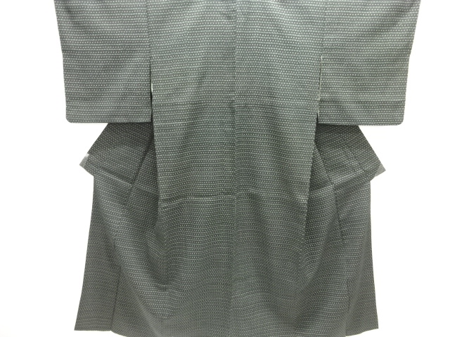 JAPANESE KIMONO / ANTIQUE KASURI-PATTERNED HON-SHIOZE KIMONO
